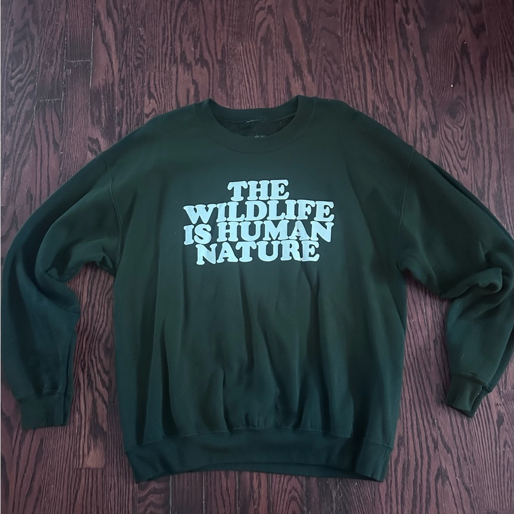Green Crew Neck Sweater
